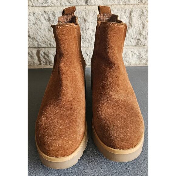 Brantano Slip On Chunky Heel Leather Boots, Flexible Ankle , Womens Sz 8 - Picture 5 of 8